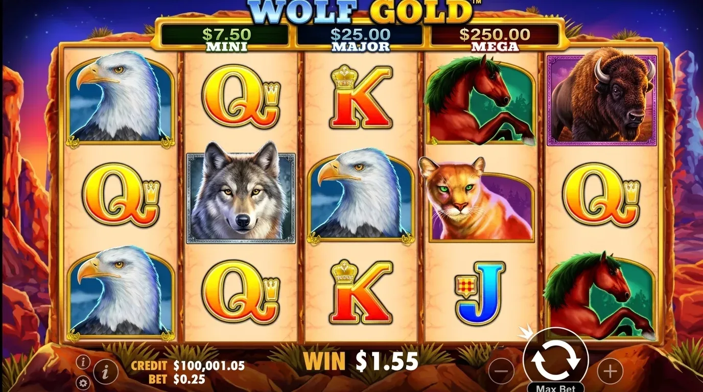 Wolf Gold en play