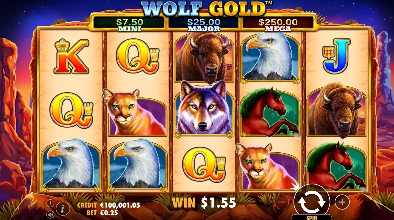 Wolf Gold pt PT play